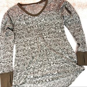Athleta Brown Longsleeve Tee S